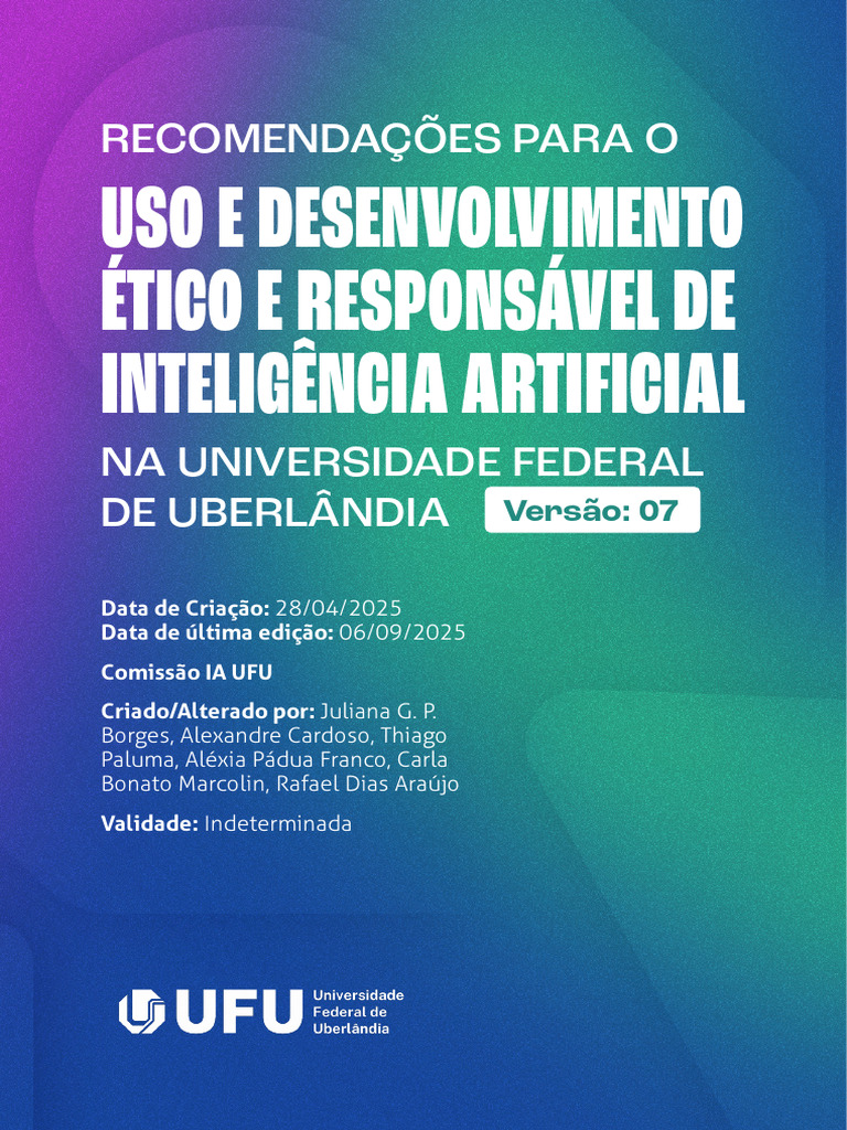Guia 6780323 Manual de Uso de Inteligencia Artificial Da UFU v1 | PDF |  Inteligência artificial | Inteligência Artificial (IA) e Semântica