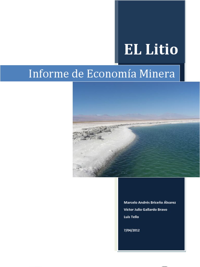 Informe Litio | PDF