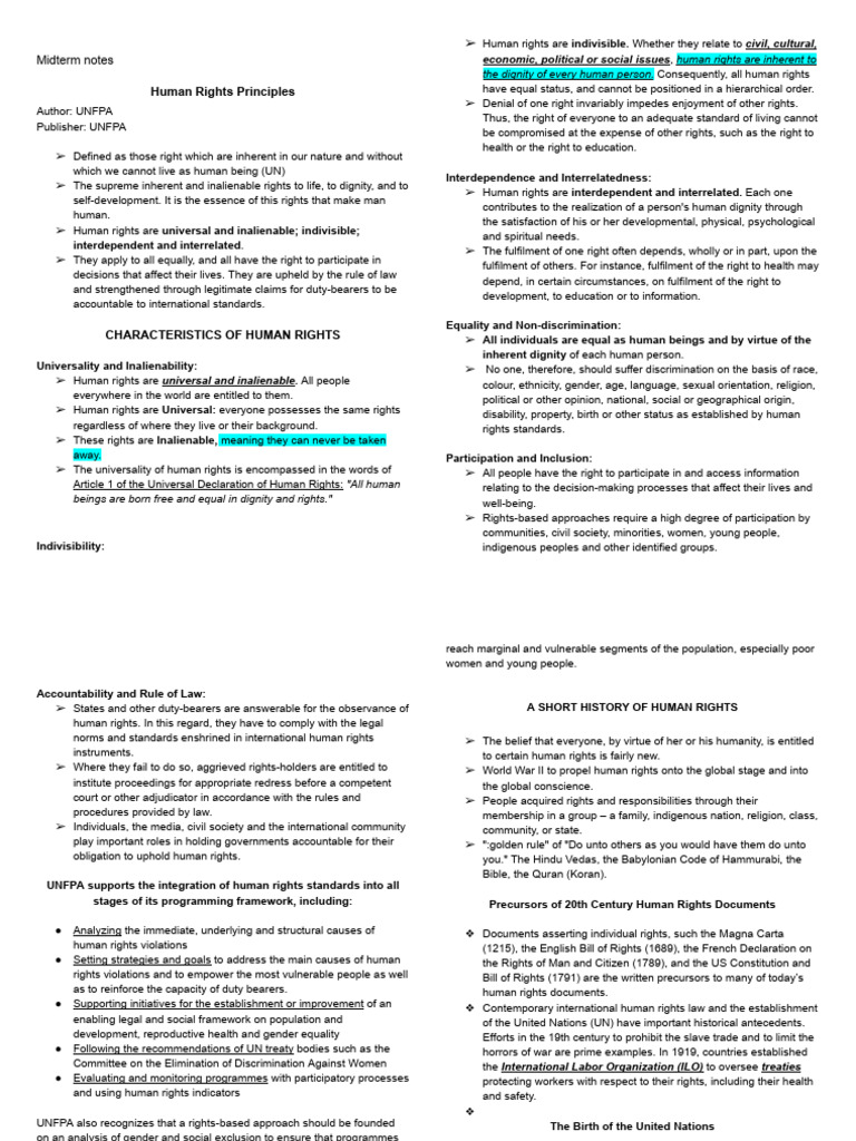 CLJ 3 Notes | PDF | Human Rights | Geneva Conventions