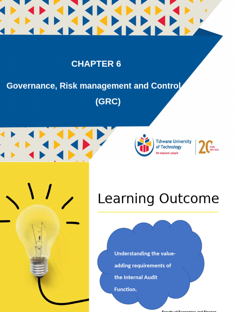 Chapter 6 GRC 2 01 Aug25 | PDF | Internal Control | Risk