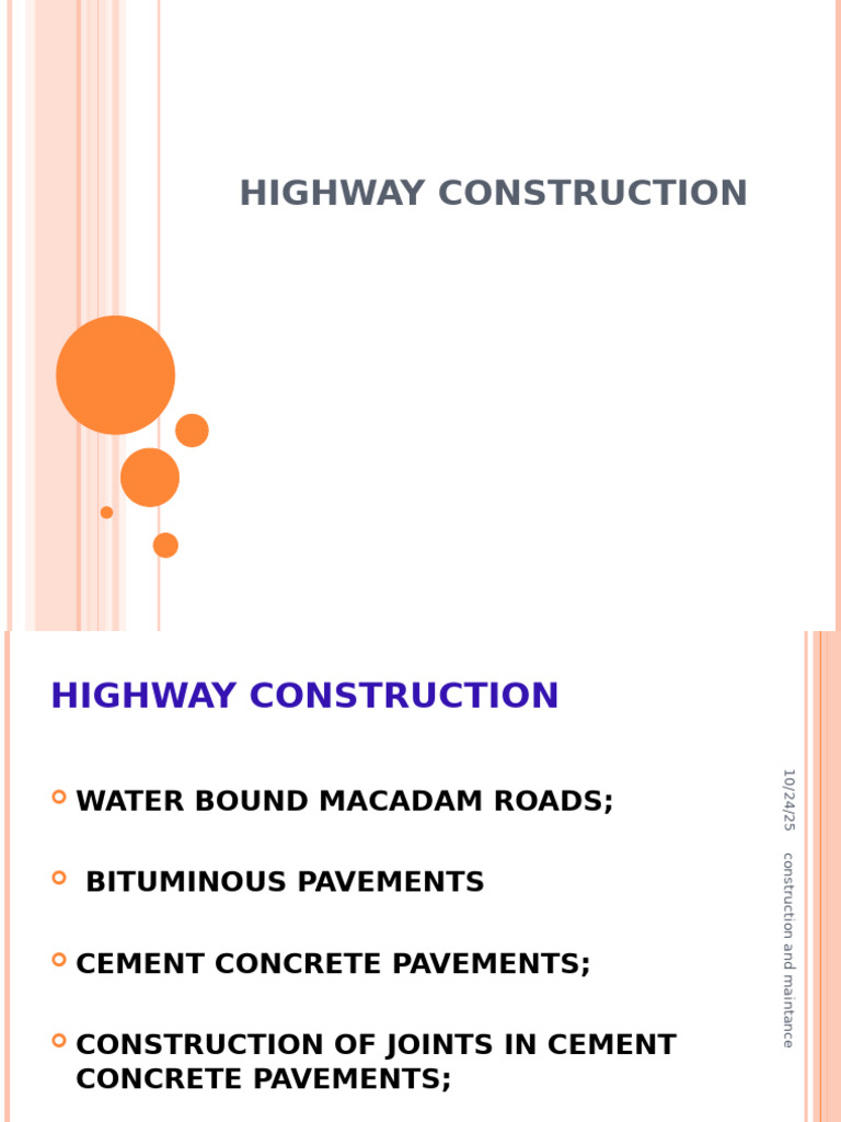 Highway Construction Techniques Overview | PDF | Construction Aggregate ...