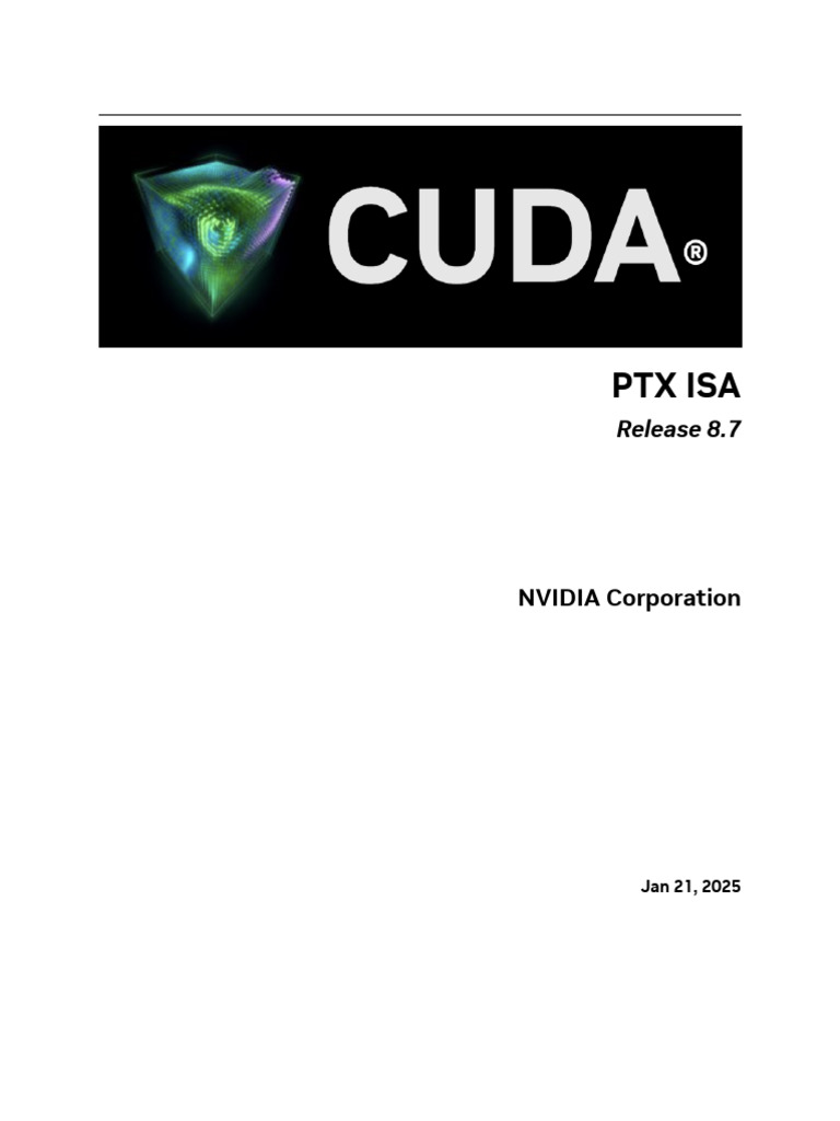 PTX ISA 8.7 Overview and Features | PDF | Thread (Computing) | Computer ...