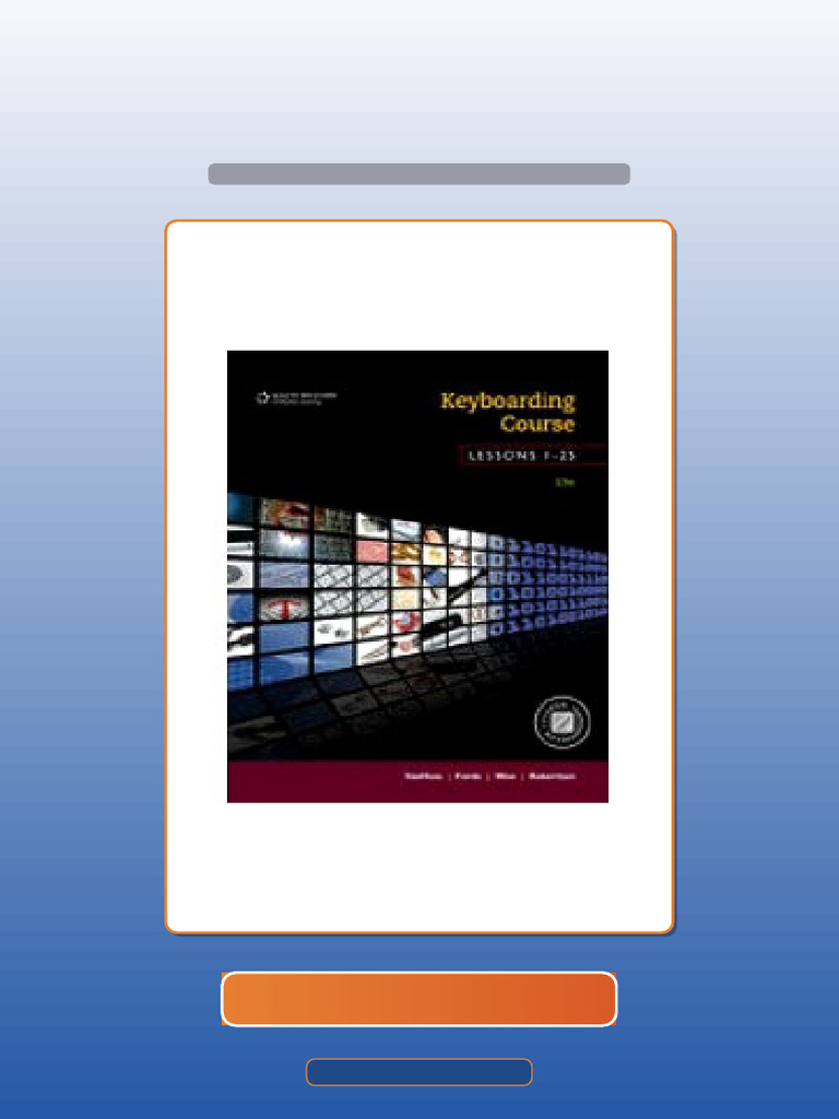 Authorized Keyboarding Course Lessons 125 College Keyboarding 19th ...