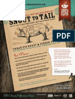Emerging Chefs - SCENE Magazine "Snout To Tail" Full Page Ad