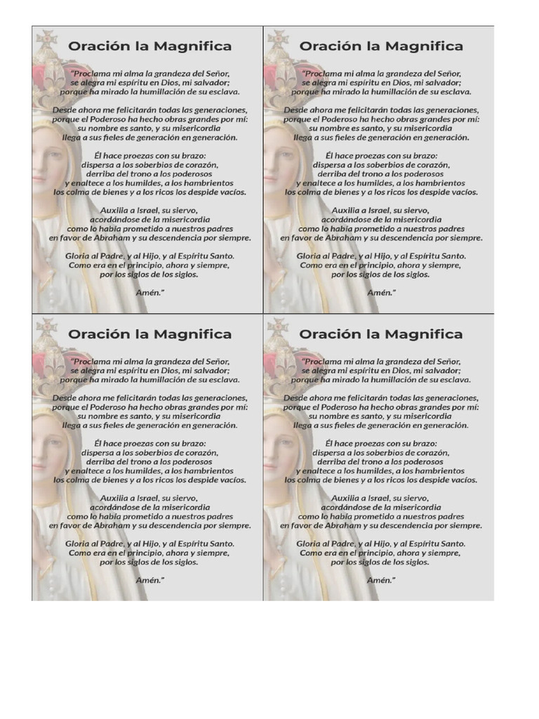 Oracion Magnifica | PDF