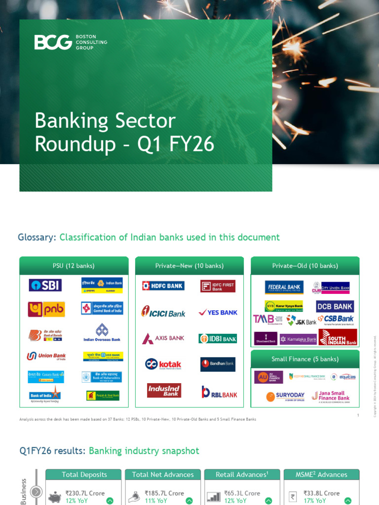 Q1 FY26 Banking Sector Analysis | PDF | Banks | Macroeconomics