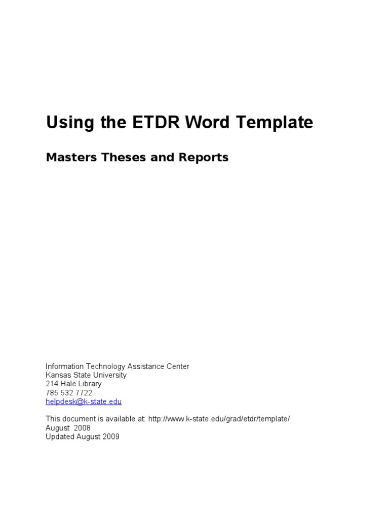 Masters Instructions | PDF