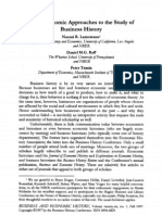 New Economic Approaches To The Study Of: Business History