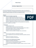 Fiche de Poste Partiel 2011