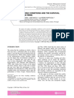 2010 Founding Conditions and Survival of New Firms