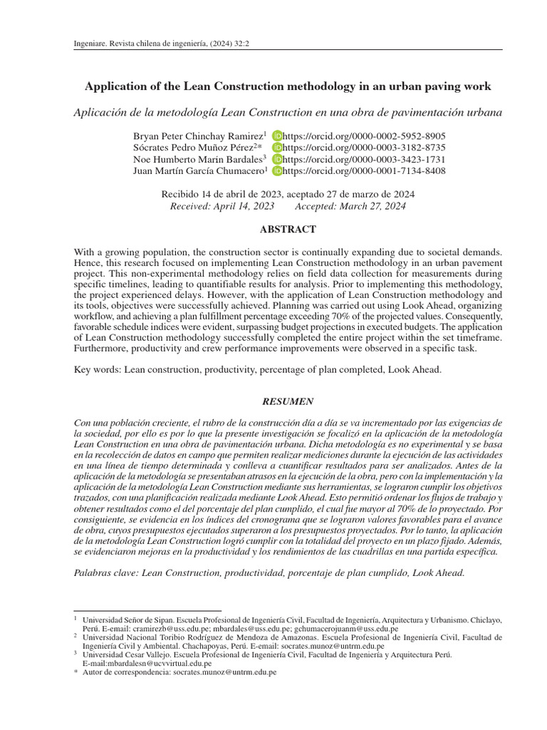 Lean Construction in Urban Paving Projects | PDF | Lean Manufacturing ...