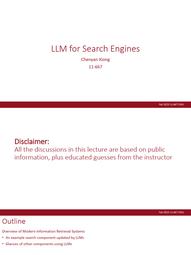 LLMs in Modern Search Engine Systems | PDF | Information Retrieval ...