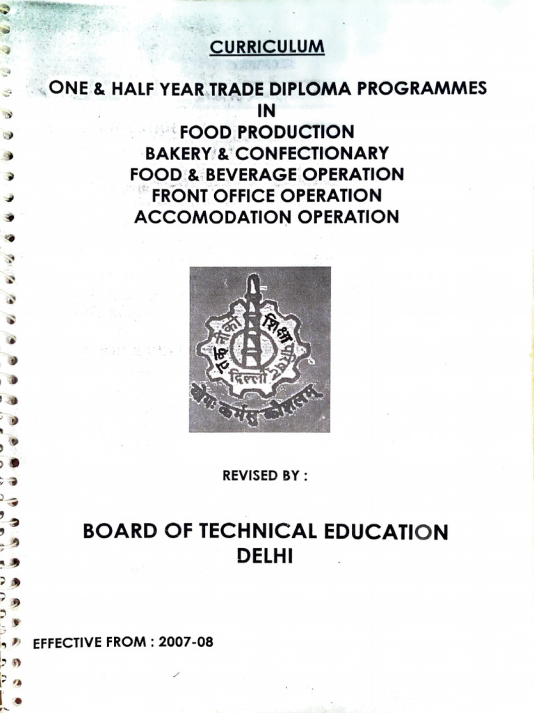 Diploma Curriculum Syllabus | PDF