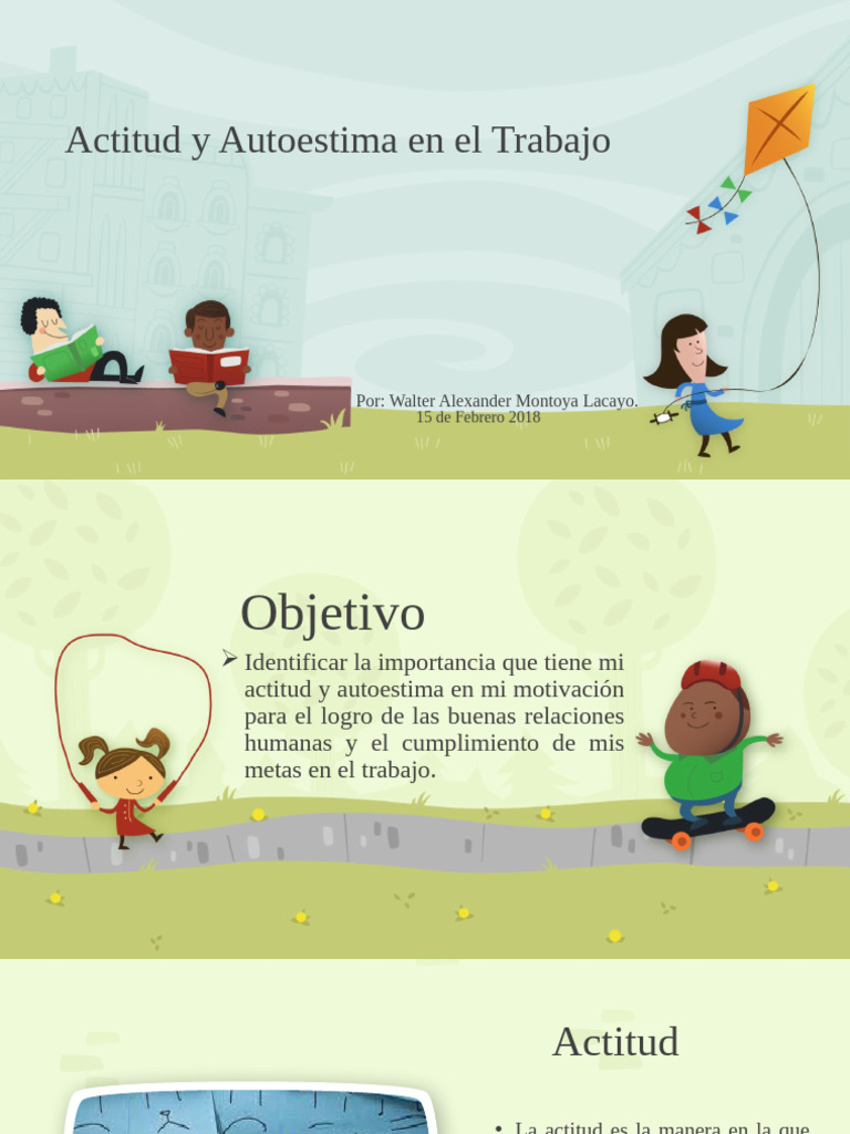 Actitud y Autoestima en el Trabajo | PDF | Autoestima | Motivación
