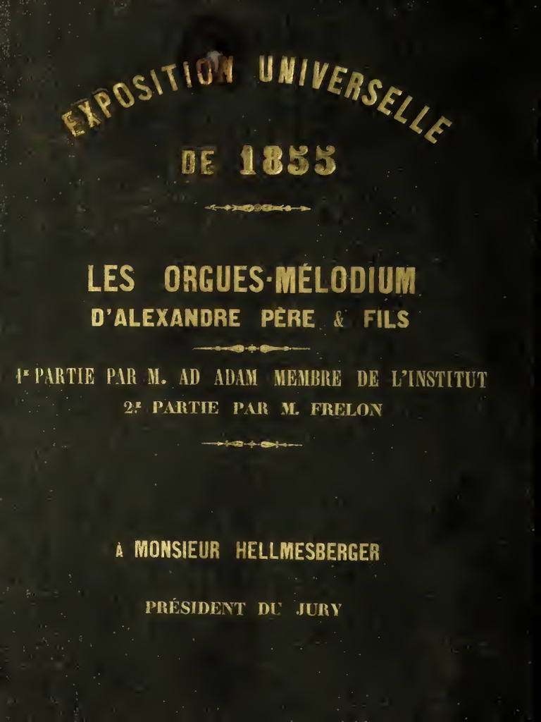 Histoire de l'orgue Mélodium | PDF | Piano | Son (physique)