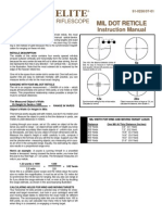 Elite Mil Dot Reticle