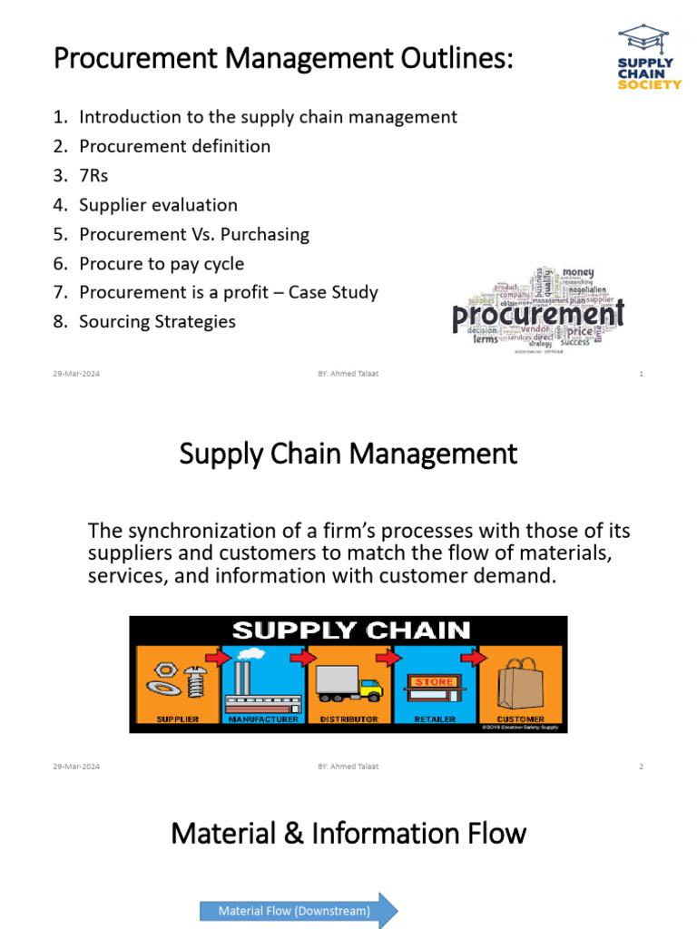 SCS Procurement Management Overview | PDF | Letter Of Credit | Procurement
