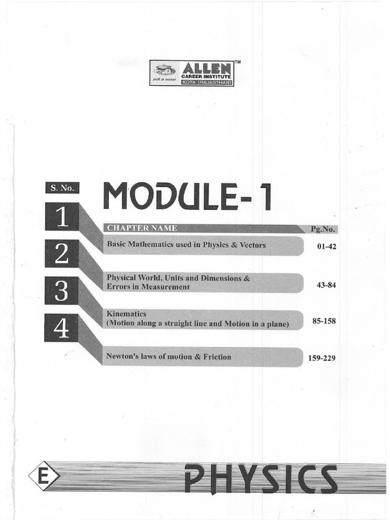 Phy 1 | PDF