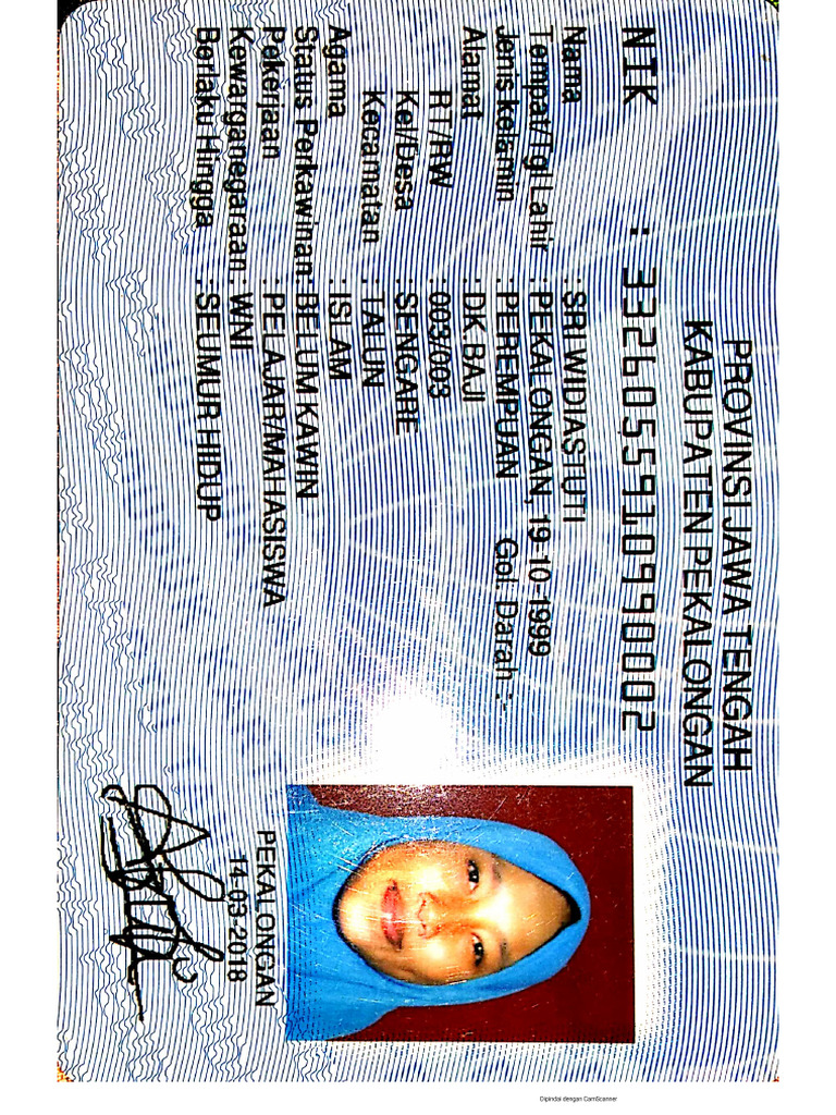 Scan KTP Widi | PDF