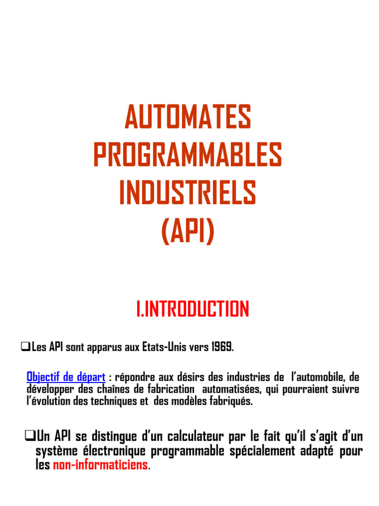 Automates Programmables Industriels : Guide Complet | PDF ...