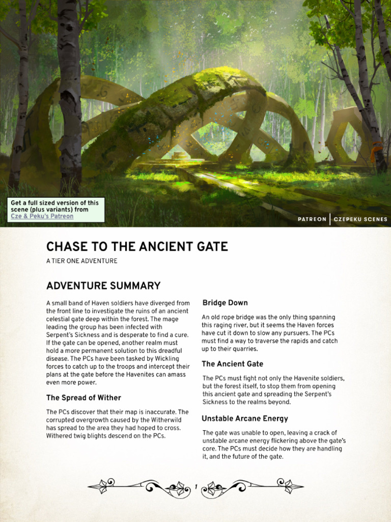 Chase To The Ancient Gate | PDF