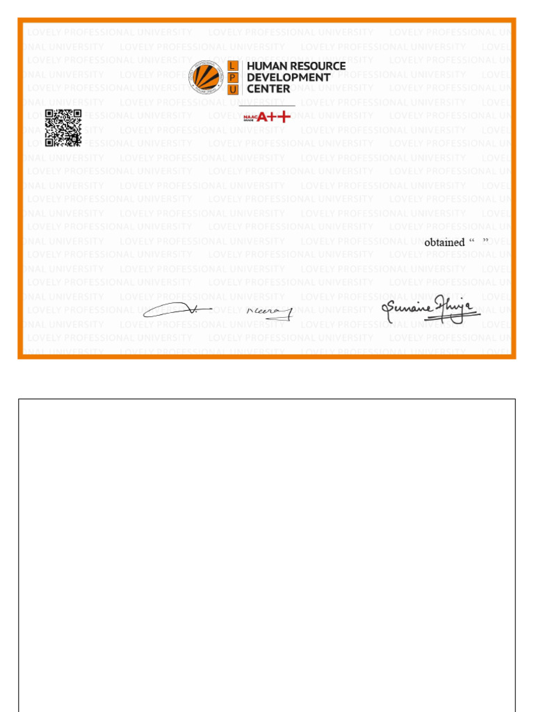 Certificate of Participation in JAVA Course | PDF