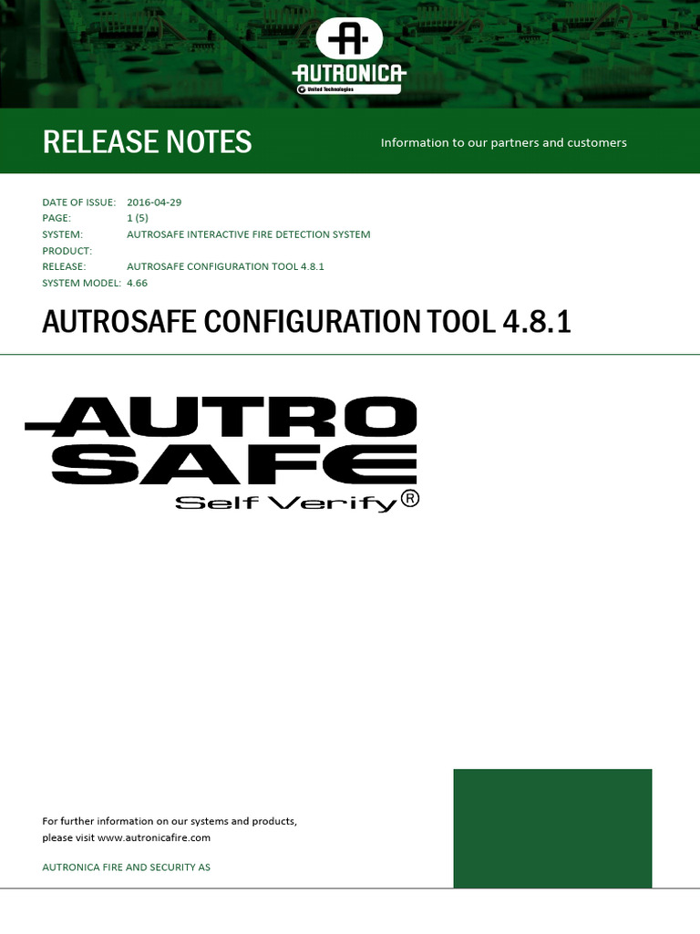 AutroSafe Configuration Tool 4.8.1 Release Notes | PDF | Software Bug ...