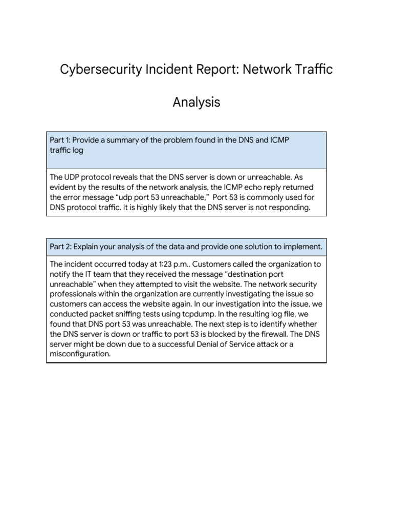DNS Server Outage Analysis Report | PDF