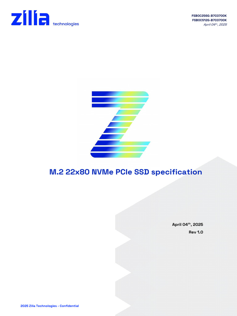 M.2 NVMe PCIe SSD Specs 256GB/512GB | PDF | Computer Data | Computer ...