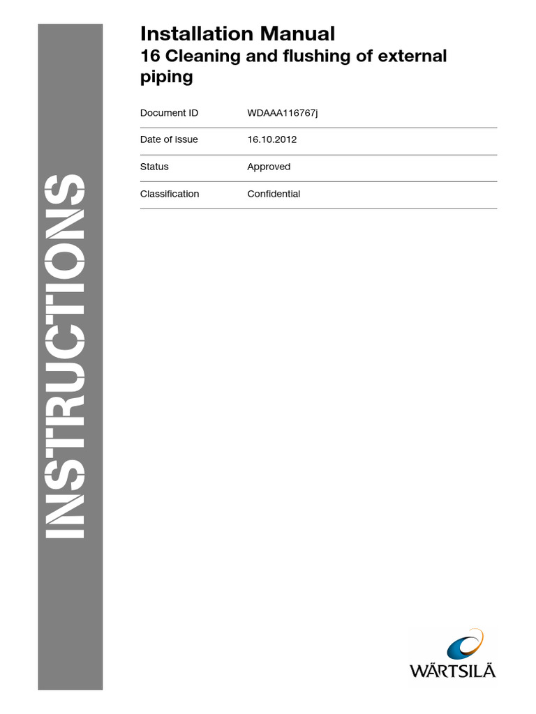 External Piping Cleaning & Flushing Guide | PDF | Corrosion | Stainless ...