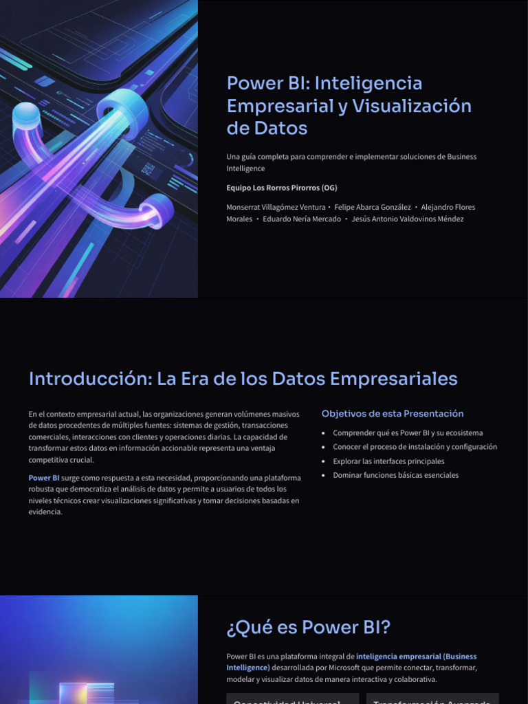Power BI Inteligencia Empresarial y Visualizacion de Datos | PDF ...