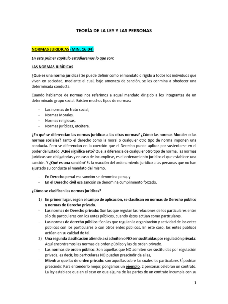 1 Teoría de La Ley y Las Personas | PDF | Caso de ley | Justicia