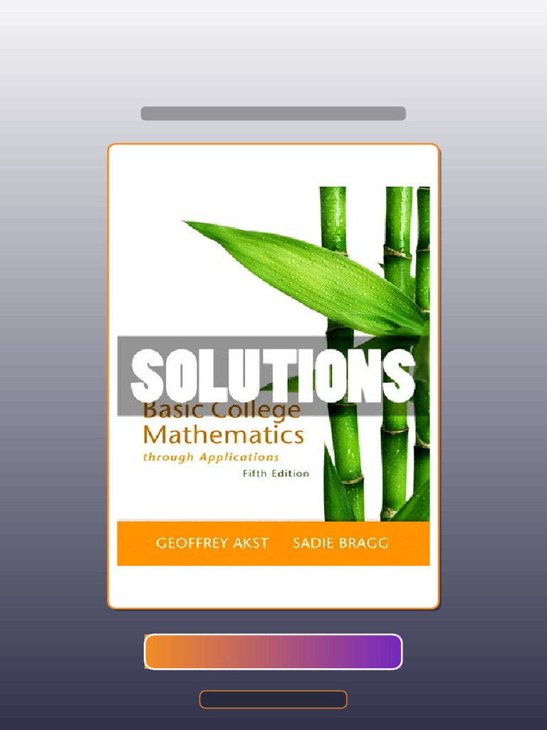 Ultimate Bundle Basic College Mathematics Through Applications 5 Ed ...