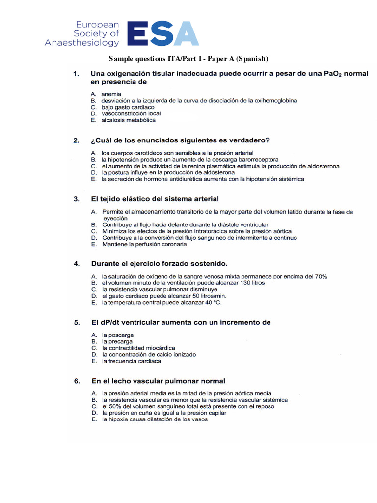 Sample MCQ Spanish Papers A B 00002 | PDF