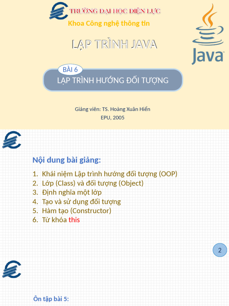 EPU-Java Programming-06 | PDF
