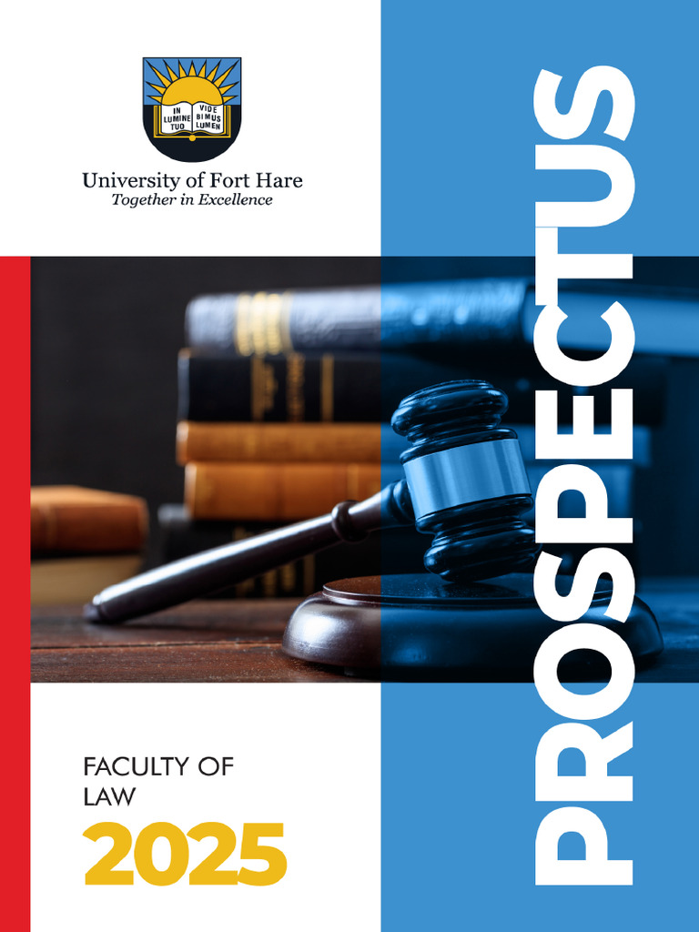 UFH Law Faculty Prospectus 2025 | PDF | University And College ...