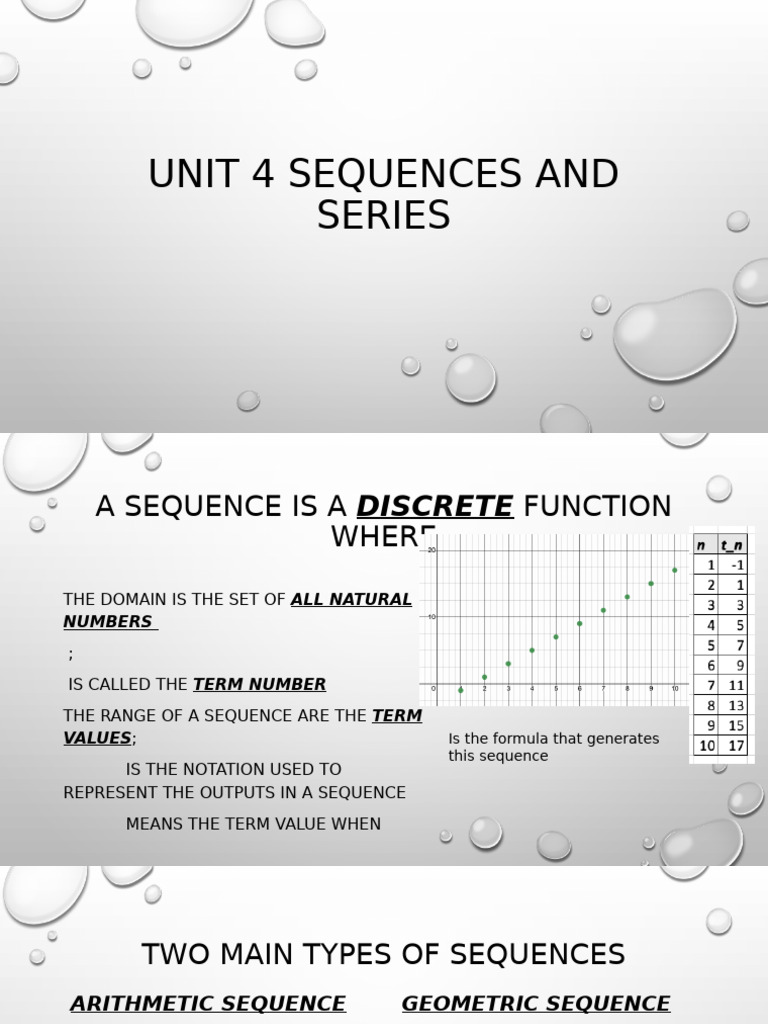 Unit 4 Sequences and Series | PDF