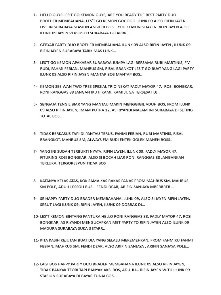 Hello Guys Les | PDF