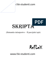 Sistemsko Inženjerstvo - SKRIPTA - II Parc. (Reflex)