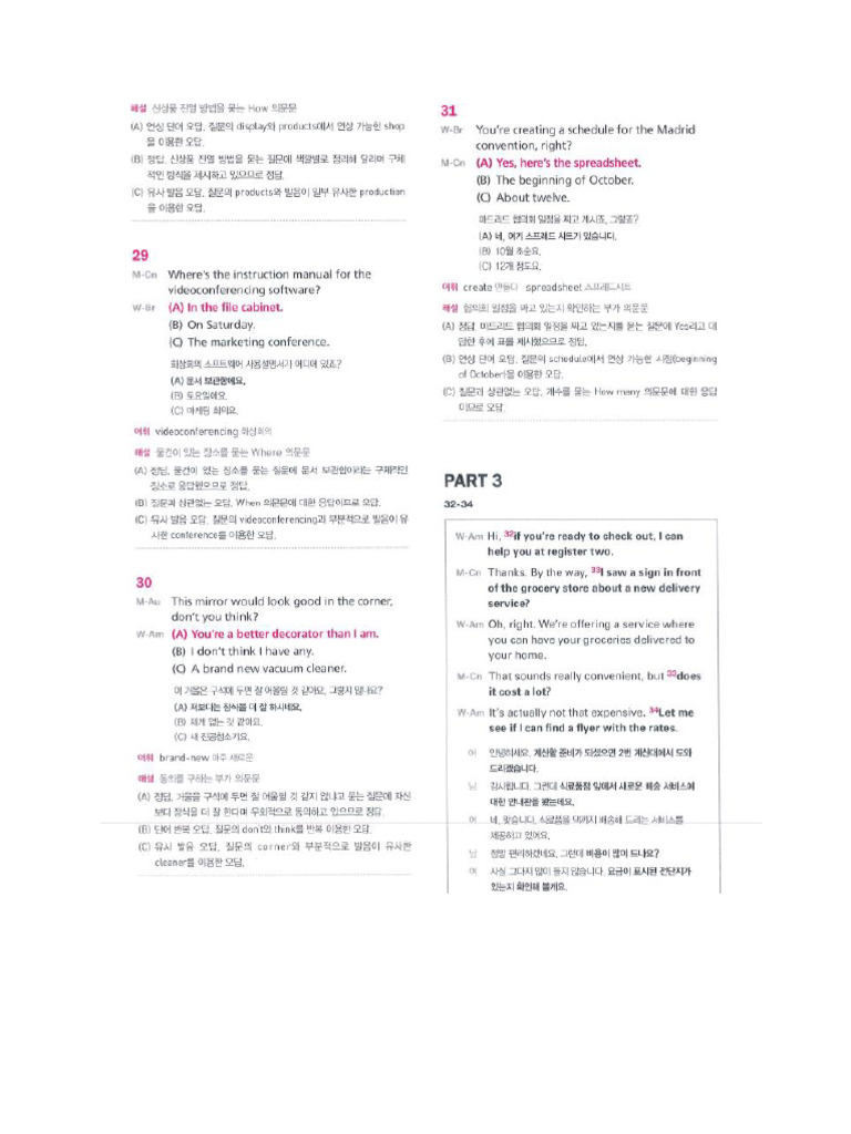 Transcript Listening Mini Test - Trang-2 | PDF