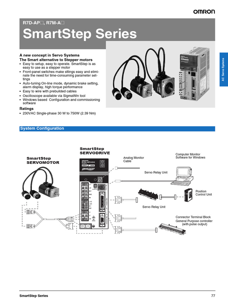 SmartStep AC Servo Systems Overview | PDF | Torque | Power Supply