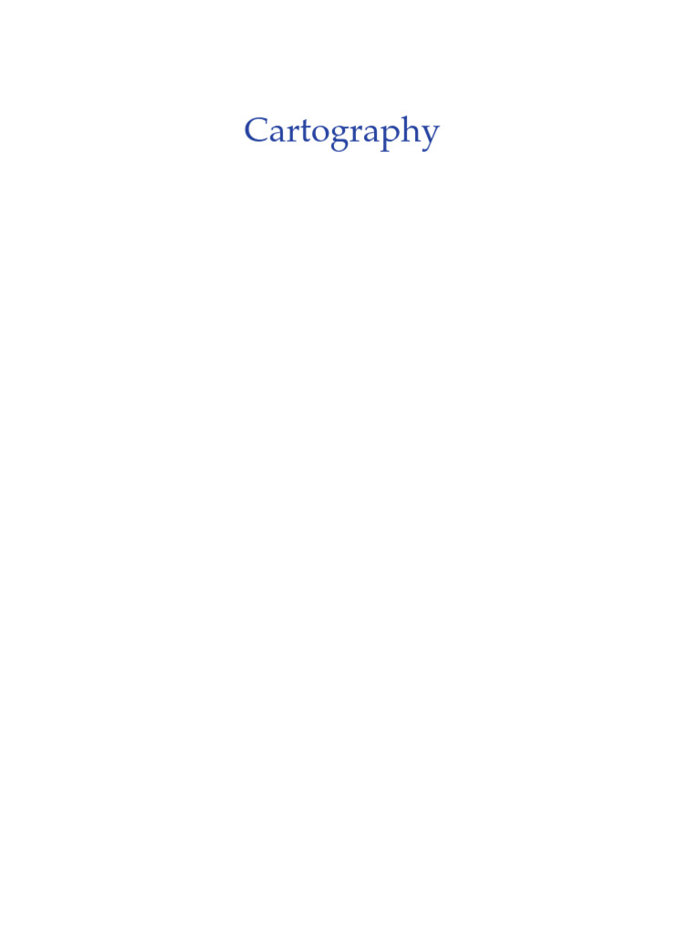 Cartography: Geospatial Data Visualization | PDF | Geographic ...