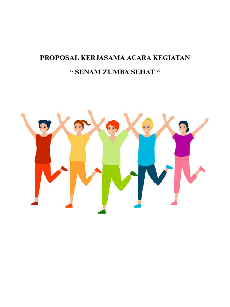 Proposal Senam Zumba Sehat 2025 | PDF