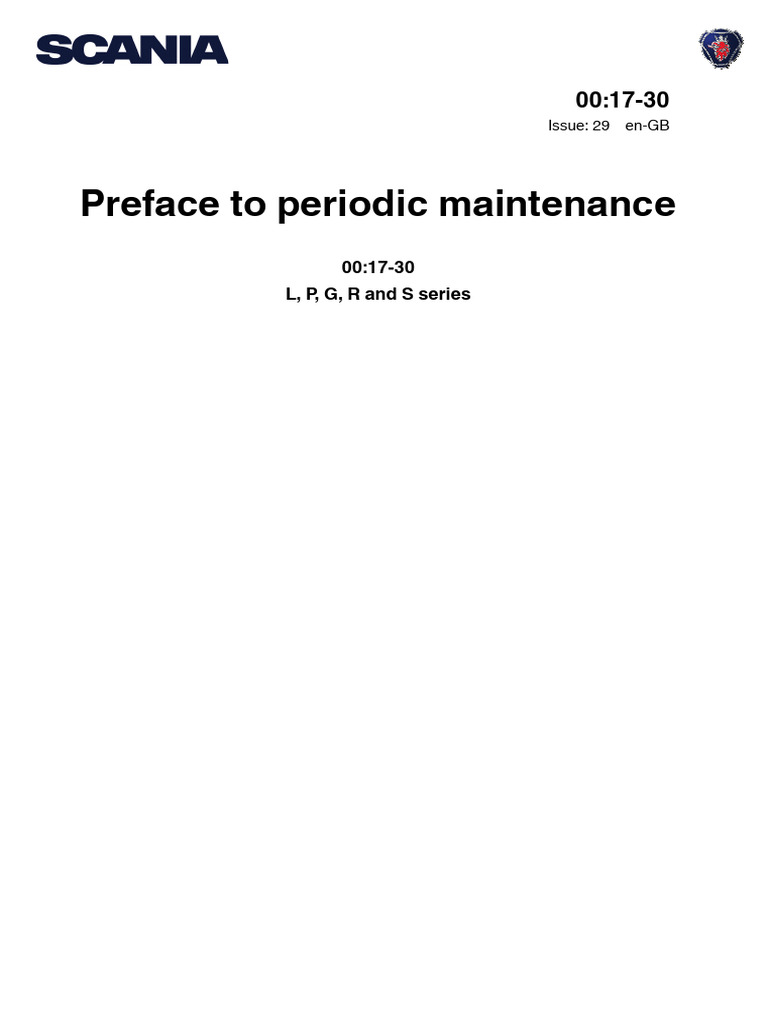 Scania Periodic Maintenance Guide | PDF | Motor Oil | Biodiesel