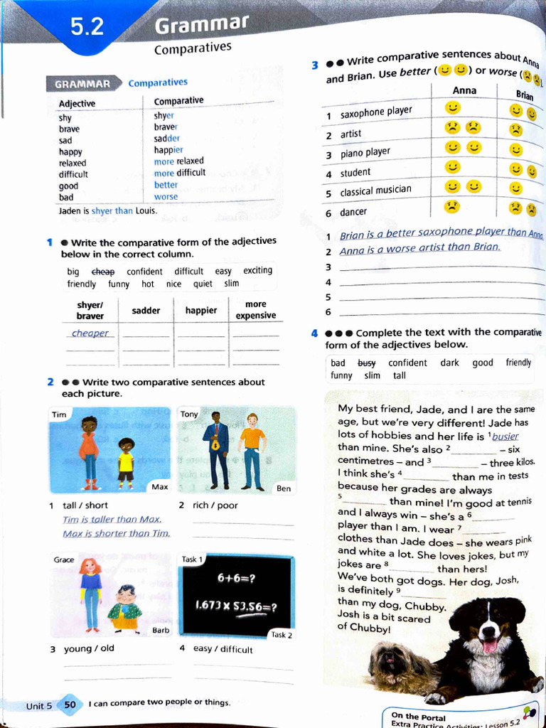 Comparative Adjectives | PDF | Linguistic Morphology