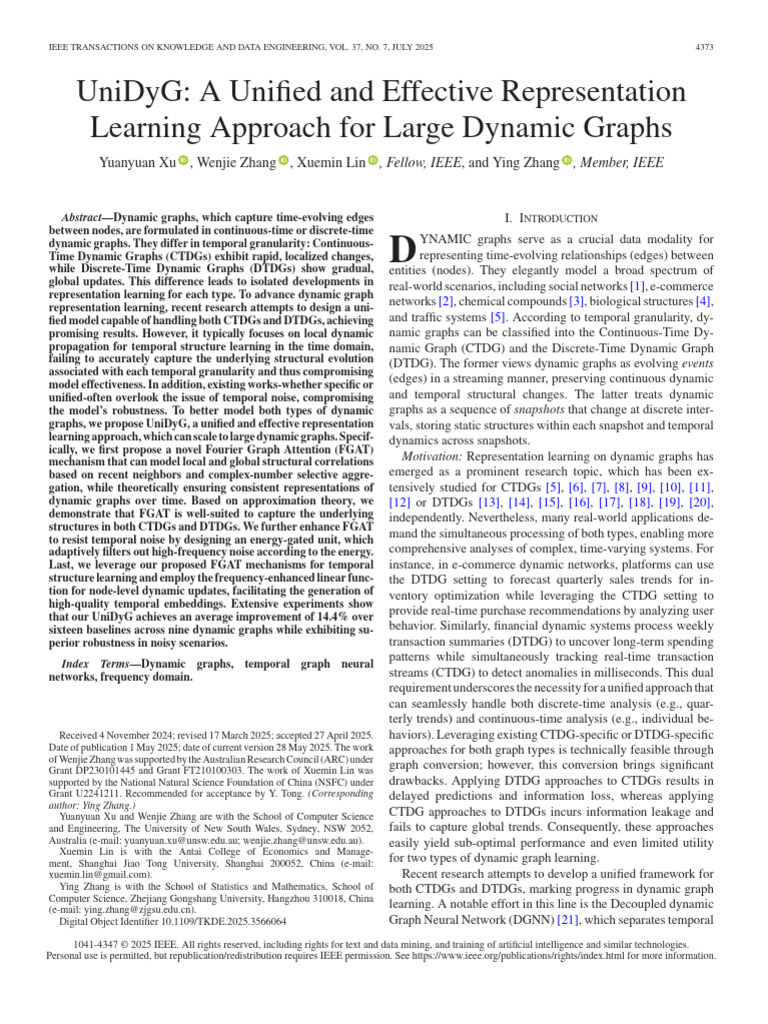 UniDyG A Unified and Effective Representation Learning Approach For ...