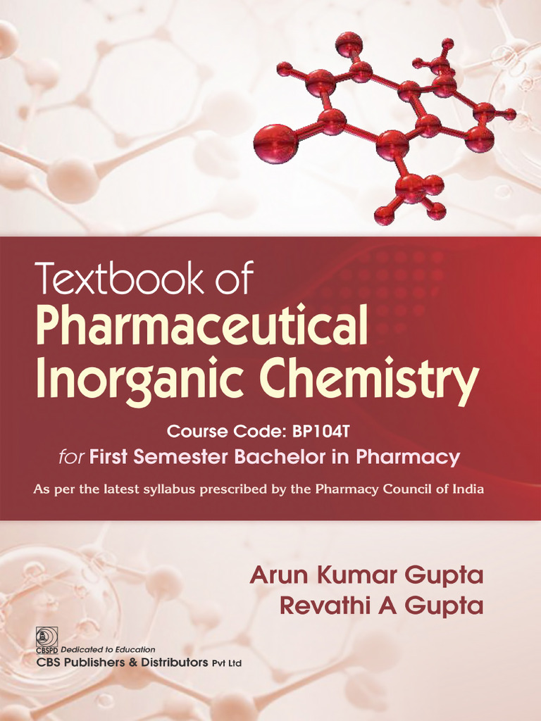 Pharmaceutical Inorganic Chemistry BPharm | PDF | Organic Chemistry ...
