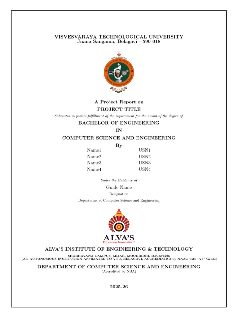 Project Report: Computer Science Engineering | PDF | Usability | Databases