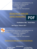 Tecnicas de Espectroscopia Equipo 5