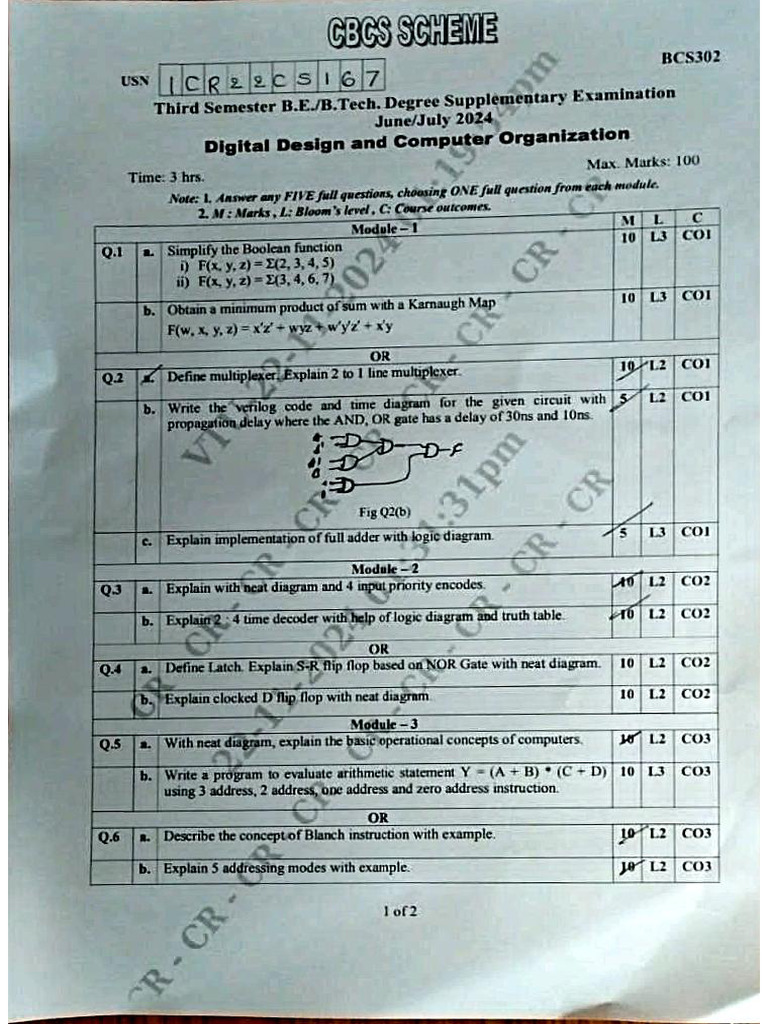 Ddco Make Up Exam 2024 Qn Paper (3) | PDF
